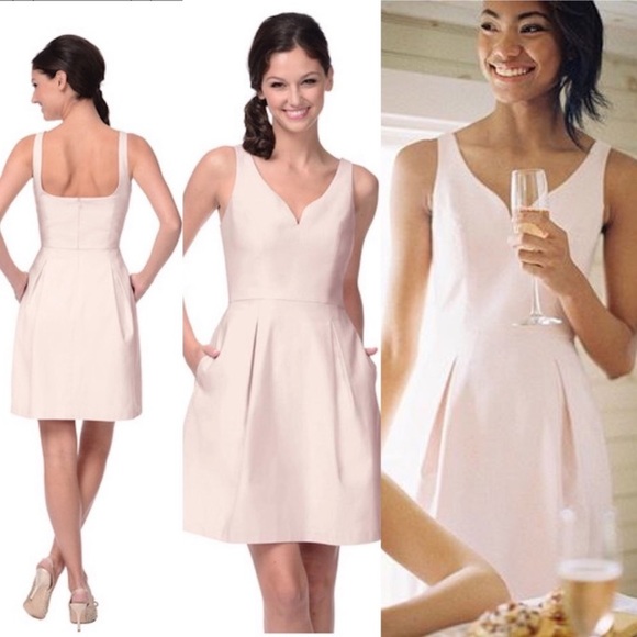 Weddington Way Dresses & Skirts - Weddington Way Blush Champagne Toast Vivian A Line Bridesmaid Dress Size 6